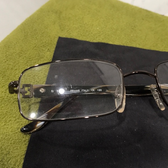 Fendi tailored style shiny bronze glasses main image 4